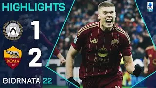 UDINESE-ROMA 1-2 | HIGHLIGHTS | 22ª GIORNATA | SERIE A ENILIVE 2024/25