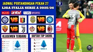 Jadwal Liga Italia 2026 Pekan 27~INTER MILAN VS GENOA~Klasemen Serie A 2025/2026 Terbaru~Live ANTV