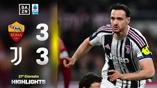 GATTI per il pari al 93’, beffato GASPERINI: Roma-Juventus 3-3 | Serie A Enilive | DAZN Highlights