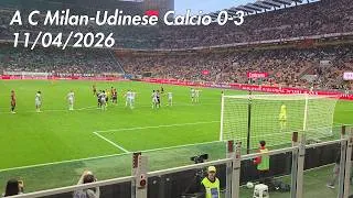 A C Milan-Udinese Calcio 0-3 11/04/2026