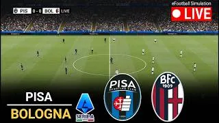 🔴LIVE - Pisa vs Bologna l Italia Serie A 2025/26 l eFootball Pes 21 Game Video Simulation
