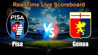 Pisa vs Genoa Live Score - Italian Serie A