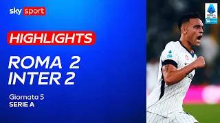 Roma-Inter 2-2: gol e highlights | Serie A