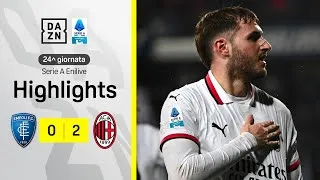 LEAO + subito GIMENEZ: Empoli-Milan 0-2 | Serie A Enilive | DAZN Highlights