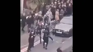 23.10.2021 - England Football VioIence - Coventry HooIigans clash with Preston North End Lads