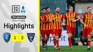 Doppietta di KRSTOVIC, GIAMPAOLO sorride: Empoli-Lecce 1-3 | Serie A Enilive | DAZN Highlights