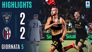 LECCE-BOLOGNA 2-2 | HIGHLIGHTS | 5ª GIORNATA | SERIE A ENILIVE 2025/26