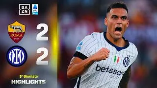 La doppietta di LAUTARO dopo quella di KONÉ: Roma-Inter 2-2 | Serie A Enilive | DAZN Highlights