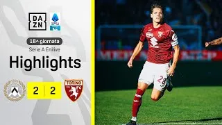 Rimonta TORO, QUATTRO GOL e un punto a testa: Udinese-Torino 2-2 | Serie A Enilive | DAZN Highlights