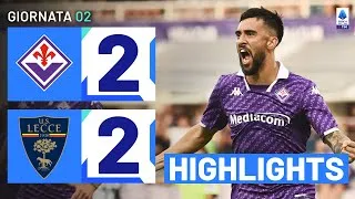 Fiorentina-Lecce 2-2 | Gol e spettacolo al Franchi: Gol e Highlights | Serie A TIM 2023/24