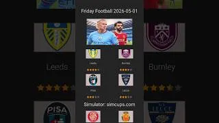 2026-05-01 Friday Prediction: Leeds vs Burnley, Girona vs Mallorca, Pisa vs Lecce, Cercle Brugge