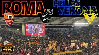 [4K] ROMA 2-1 HELLAS VERONA 2nd.HALF｜SERIE-A 2023-24 MATCHDAY 21｜20/01/2024 STADIO OLIMPICO