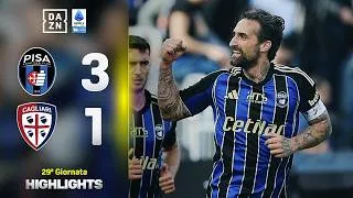 SHOW in 10 UOMINI per i toscani: Pisa-Cagliari 3-1 | Serie A Enilive | DAZN Highlights