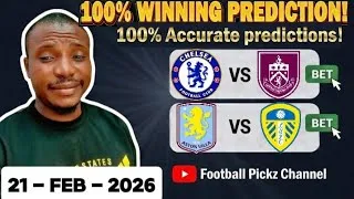 Pronostici di calcio oggi 21 febbraio 2026 | Premier League inglese, Serie B League, suggerimenti...
