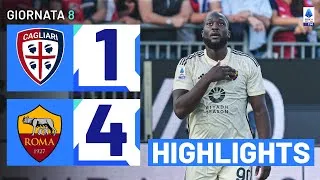 Cagliari-Roma 1-4 | Super Lukaku contro il Cagliari: Gol &amp; Highlights | Serie A TIM 2023/24