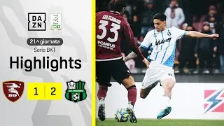 RUSSO+MUHAREMOVIC, è fuga neroverde: Salernitana-Sassuolo 1-2 | Serie BKT | DAZN Highlights