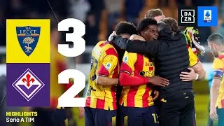 Rimonta clamorosa, D'Aversa vince nel recupero: Lecce-Fiorentina 3-2 | Serie A TIM | DAZN Highlights