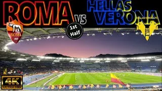 [4K] ROMA 2-1 HELLAS VERONA 1st.HALF｜SERIE-A 2023-24 MATCHDAY 21｜20/01/2024 STADIO OLIMPICO