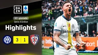 TRIS a tutto gas dei nerazzurri: Inter-Cagliari 3-1 | Serie A Enilive | DAZN Highlights