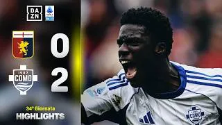 DOUVIKAS + DIAO, Fabregas vola: Genoa-Como 0-2 | Serie A Enilive | DAZN Highlights