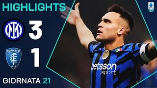 INTER-EMPOLI 3-1 | HIGHLIGHTS | 21ª GIORNATA | SERIE A ENILIVE 2024/25