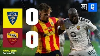 FALCONE chiude la porta, LUKAKU&amp;Co. bloccati: Lecce-Roma 0-0 | Serie A TIM | DAZN Highlights