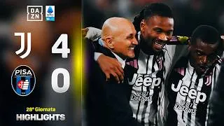 YILDIZ super, regalo di compleanno per SPALLETTI: Juventus-Pisa 4-0 | Serie A | DAZN Highlights