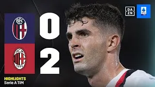 Esordio da sogno per PULISIC, segna anche GIROUD: Bologna-Milan 0-2 | Serie A TIM | DAZN Highlights