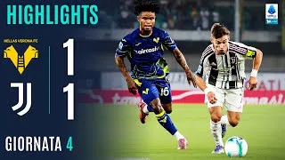 VERONA-JUVENTUS 1-1 | HIGHLIGHTS | 4ª GIORNATA | SERIE A ENILIVE 2025/26