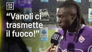 "VANOLI ci trasmette il fuoco": le parole di Kean dopo Fiorentina-Cremonese | Serie A Enilive | DAZN