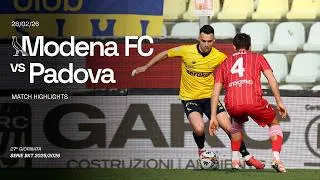 Highlights Serie BKT: Modena - Padova 1-2