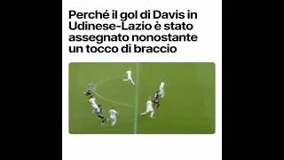 Il gol di Davis al 95′ di Udinese-Lazio è stato assegnato perché i laziali sono… #udineselazio