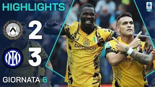 UDINESE-INTER 2-3 | HIGHLIGHTS | 6ª GIORNATA | SERIE A ENILIVE 2024/25