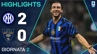 INTER-LECCE 2-0 | HIGHLIGHTS | 2ª GIORNATA | SERIE A ENILIVE 2024/25