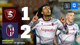 DOPPIETTA ZIRKZEE, Motta in zona Europa: Salernitana-Bologna 1-2 | Serie A TIM | DAZN Highlights