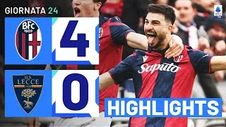 BOLOGNA-LECCE 4-0 | HIGHLIGHTS | 24ª GIORNATA | SERIE A TIM 2023/24