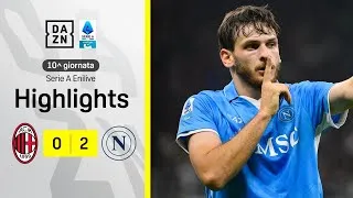 LUKAKU e KVARATSKHELIA sbancano San Siro: Milan-Napoli 0-2 | Serie A Enilive | DAZN Highlights