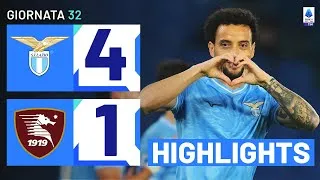 LAZIO-SALERNITANA 4-1 | HIGHLIGHTS | 32ª GIORNATA | SERIE A TIM 2023/24