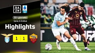 Prima ROMAGNOLI, poi SOULÉ con un gran gol! Lazio-Roma 1-1 | Serie A Enilive | DAZN Highlights