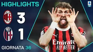 MILAN-BOLOGNA 3-1 | HIGHLIGHTS | 36ª GIORNATA | SERIE A ENILIVE 2024/25