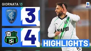 EMPOLI-SASSUOLO 3-4 | HIGHLIGHTS | 13ª GIORNATA | SERIE A TIM 2023/24