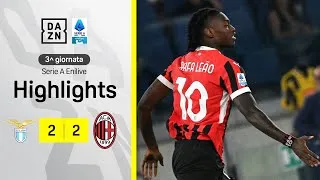 LEAO entra ed evita il ko a FONSECA: Lazio-Milan 2-2 | Serie A Enilive | DAZN Highlights