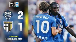 KEAN dall’inizio, decidono RAMÓN e KAIKI: Como-Parma 2-1 | Serie A Enilive | DAZN Highlights