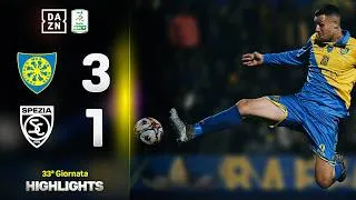 DERBY INFUOCATO, 4 gol e 4 cartellini rossi: Carrarese-Spezia 3-1 | Serie BKT | DAZN Highlights
