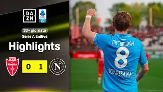 La decide McTOMINAY! CONTE raggiunge l’Inter: Monza-Napoli 0-1 | Serie A Enilive | DAZN Highlights