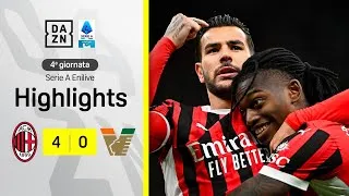 POKER ROSSONERO con Leao-Theo show: Milan-Venezia 4-0 | Serie A Enilive | DAZN Highlights