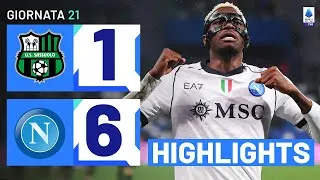 SASSUOLO-NAPOLI 1-6 | HIGHLIGHTS | RECUPERO 21ª GIORNATA | SERIE A TIM 2023/24