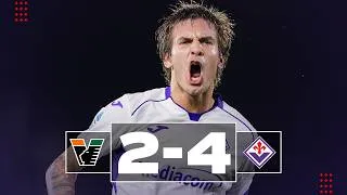 Highlights: Venezia - Fiorentina  2 - 4 (Adams, Mastantuono 3, Pellegrino, Hainault)