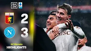 HOJLUND a tempo scaduto, CONTE non molla: Genoa-Napoli 2-3 | Serie A Enilive | DAZN Highlights