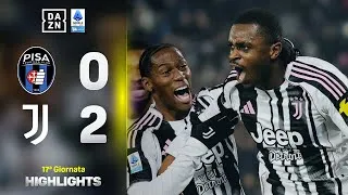 KALULU + YILDIZ, Spalletti vola: Pisa-Juventus 0-2 | Serie A Enilive | DAZN Highlights